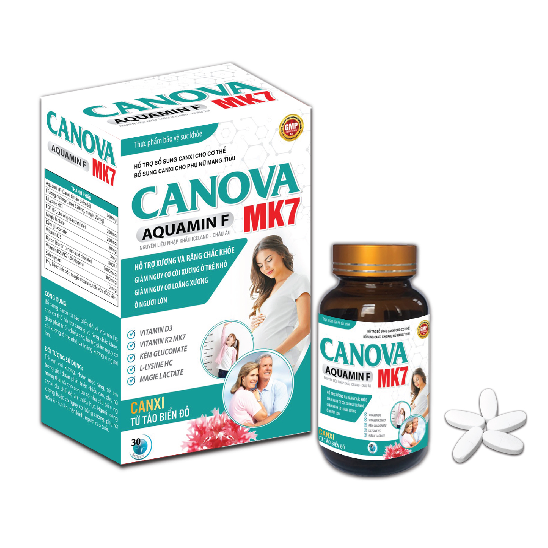 Canxi Canova Mk7, Hộp 30 Viên